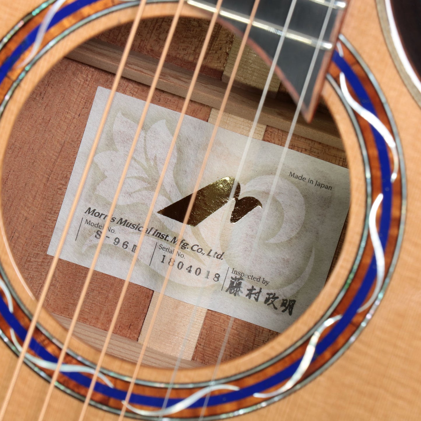 [SN 1804018] USED Morris / Handmade Premium S-96 III Natural [Made in Japan] Morris Eleaco Acoustic Guitar [08]