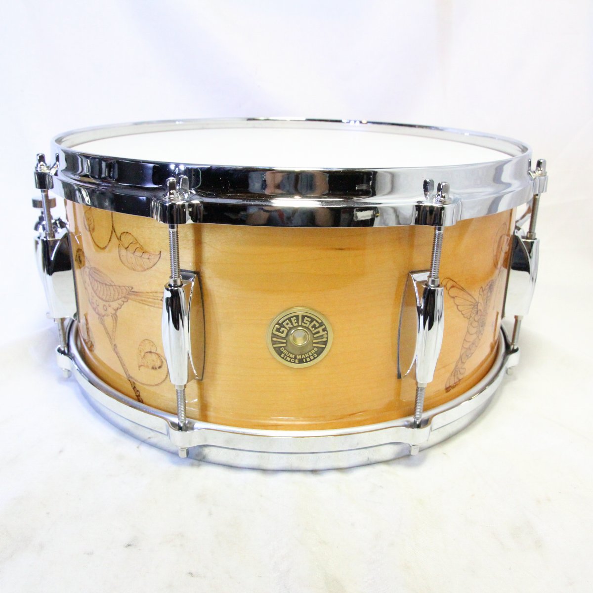 USED GRETSCH / USA Custom HUMMINGBIRD C-65148S-WB3 14x6.5 Snare Drum [08]