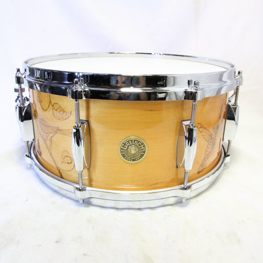 USED GRETSCH / USA Custom HUMMINGBIRD C-65148S-WB3 14x6.5 Snare Drum [08]