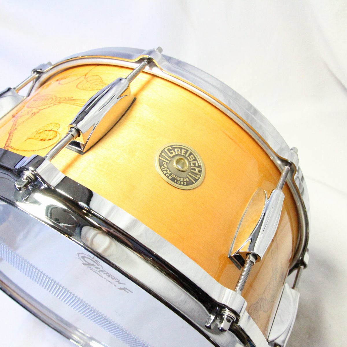 USED GRETSCH / USA Custom HUMMINGBIRD C-65148S-WB3 14x6.5 Snare Drum [08]