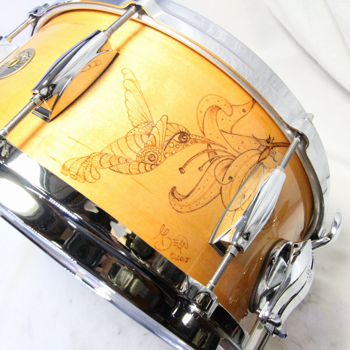 USED GRETSCH / USA Custom HUMMINGBIRD C-65148S-WB3 14x6.5 Snare Drum [08]