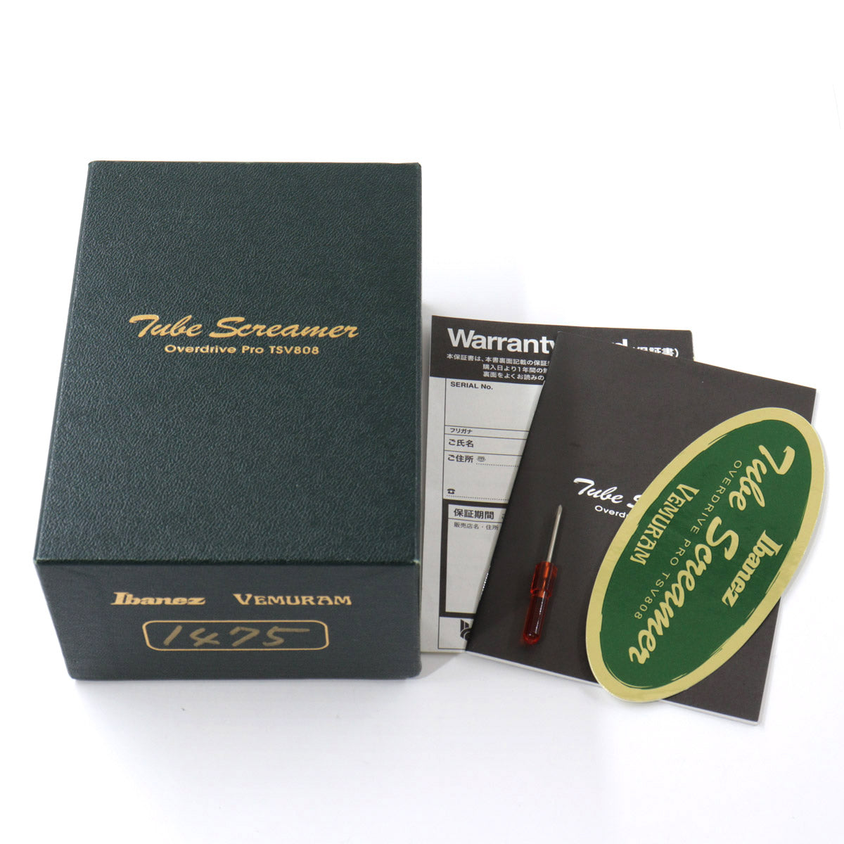 [SN 1475] USED IBANEZ / TSV808 Tube Screamer + Vemuram Jan Ray [08]