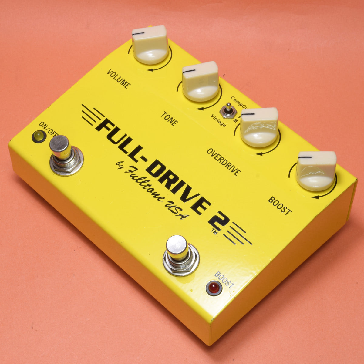 [SN 420] USED Fulltone Fulltone / Full-Drive2 3-way Switch Limited Color Ferrari Yellow [20]