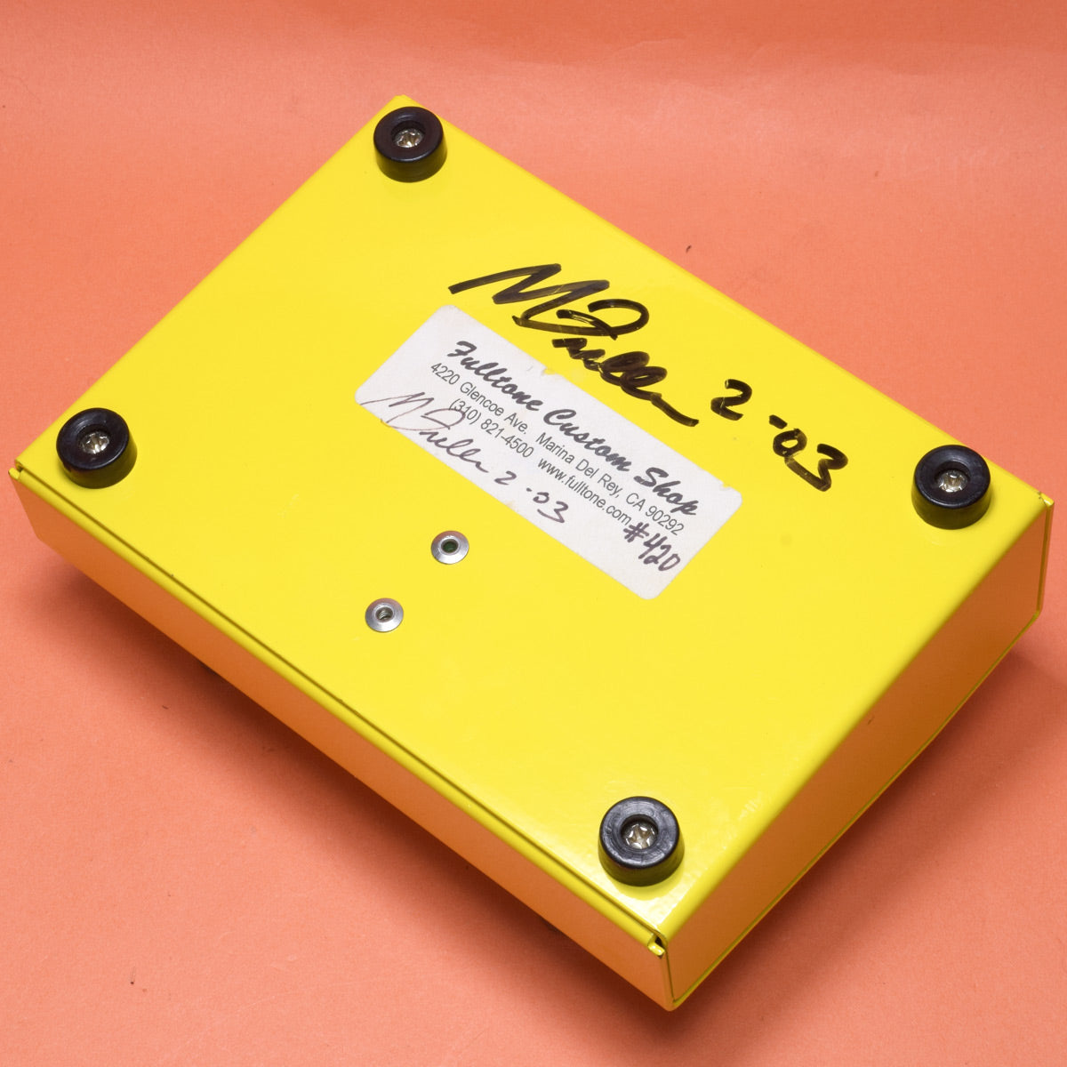 [SN 420] USED Fulltone Fulltone / Full-Drive2 3-way Switch Limited Color Ferrari Yellow [20]