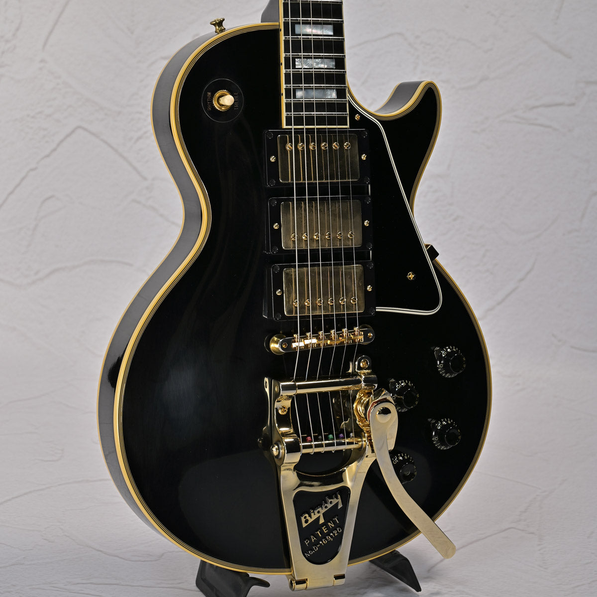 [SN 72647] USED Gibson Custom / Historic Collection 1957 Les Paul Custom Reissue 3-Pickup Bigsby VOS Ebony 2022 [10]
