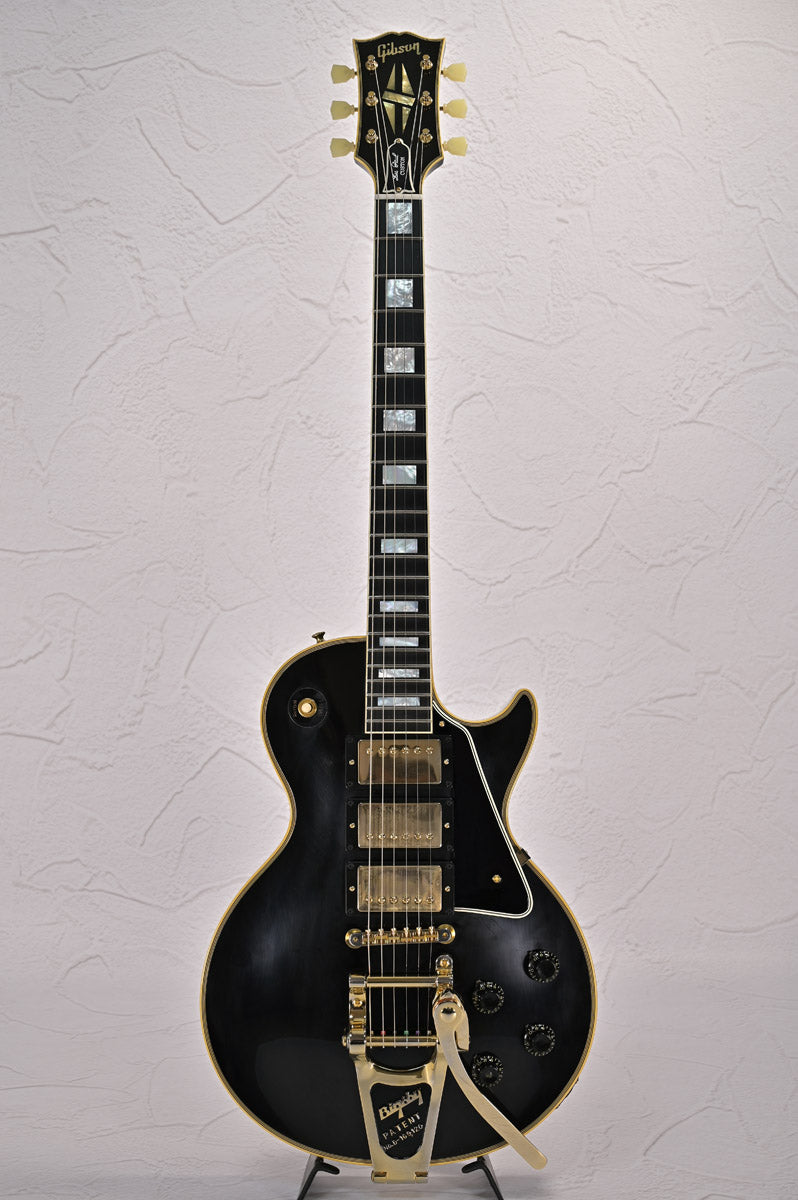 [SN 72647] USED Gibson Custom / Historic Collection 1957 Les Paul Custom Reissue 3-Pickup Bigsby VOS Ebony 2022 [10]