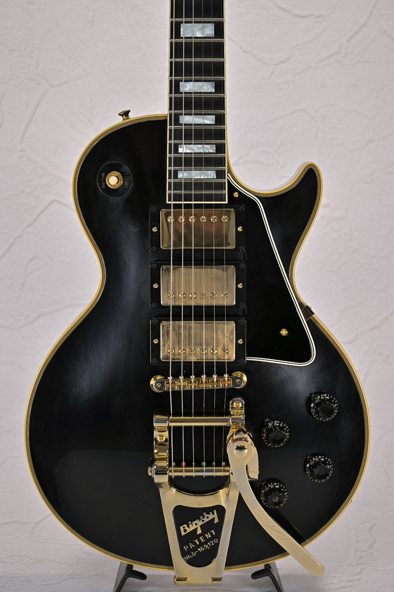 [SN 72647] USED Gibson Custom / Historic Collection 1957 Les Paul Custom Reissue 3-Pickup Bigsby VOS Ebony 2022 [10]