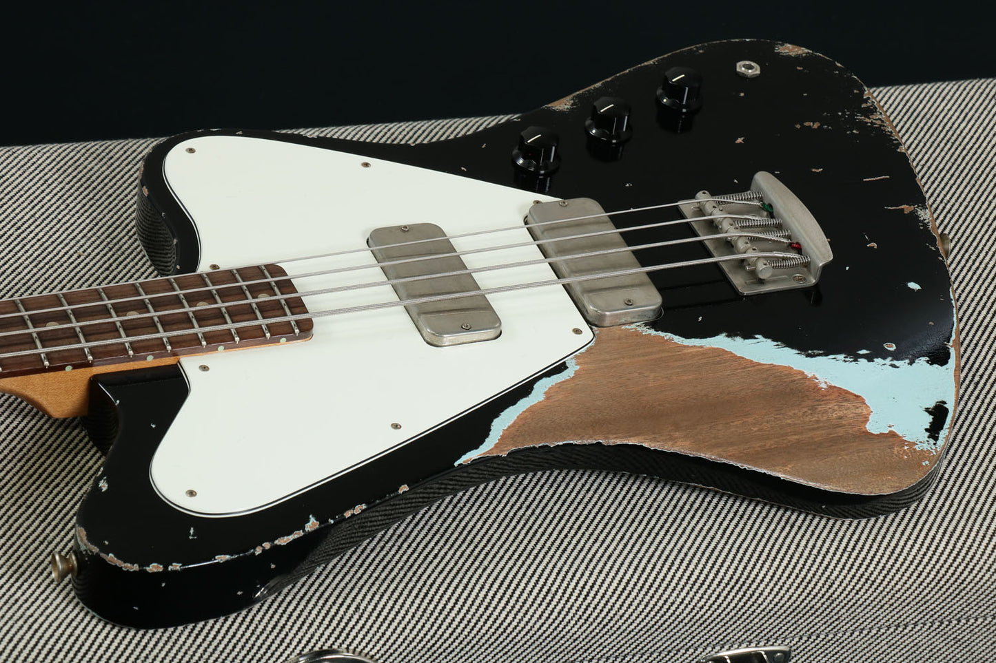 [SN FM2206001] USED FANO / Alt de Facto PX4 Black Over Blue Boy Medium Relic [3.64kg] FANO Electric Bass [08]