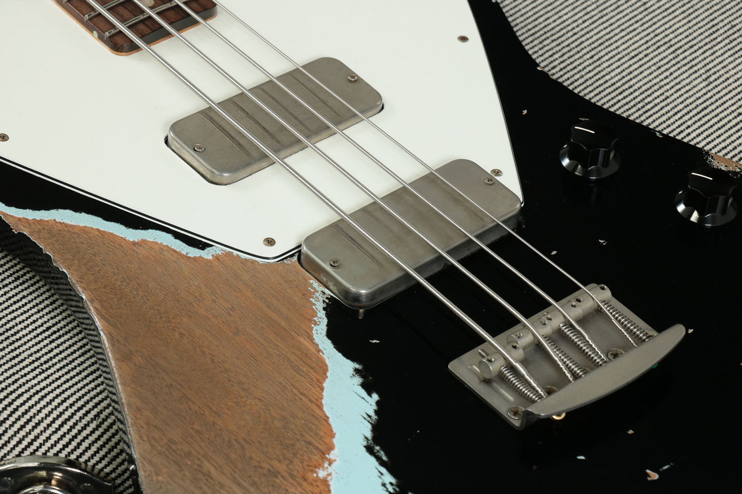 [SN FM2206001] USED FANO / Alt de Facto PX4 Black Over Blue Boy Medium Relic [3.64kg] FANO Electric Bass [08]