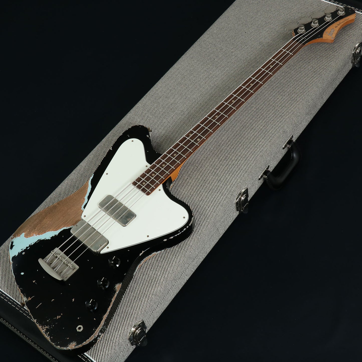 [SN FM2206001] USED FANO / Alt de Facto PX4 Black Over Blue Boy Medium Relic [3.64kg] FANO Electric Bass [08]