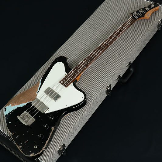 [SN FM2206001] USED FANO / Alt de Facto PX4 Black Over Blue Boy Medium Relic [3.64kg] FANO Electric Bass [08]