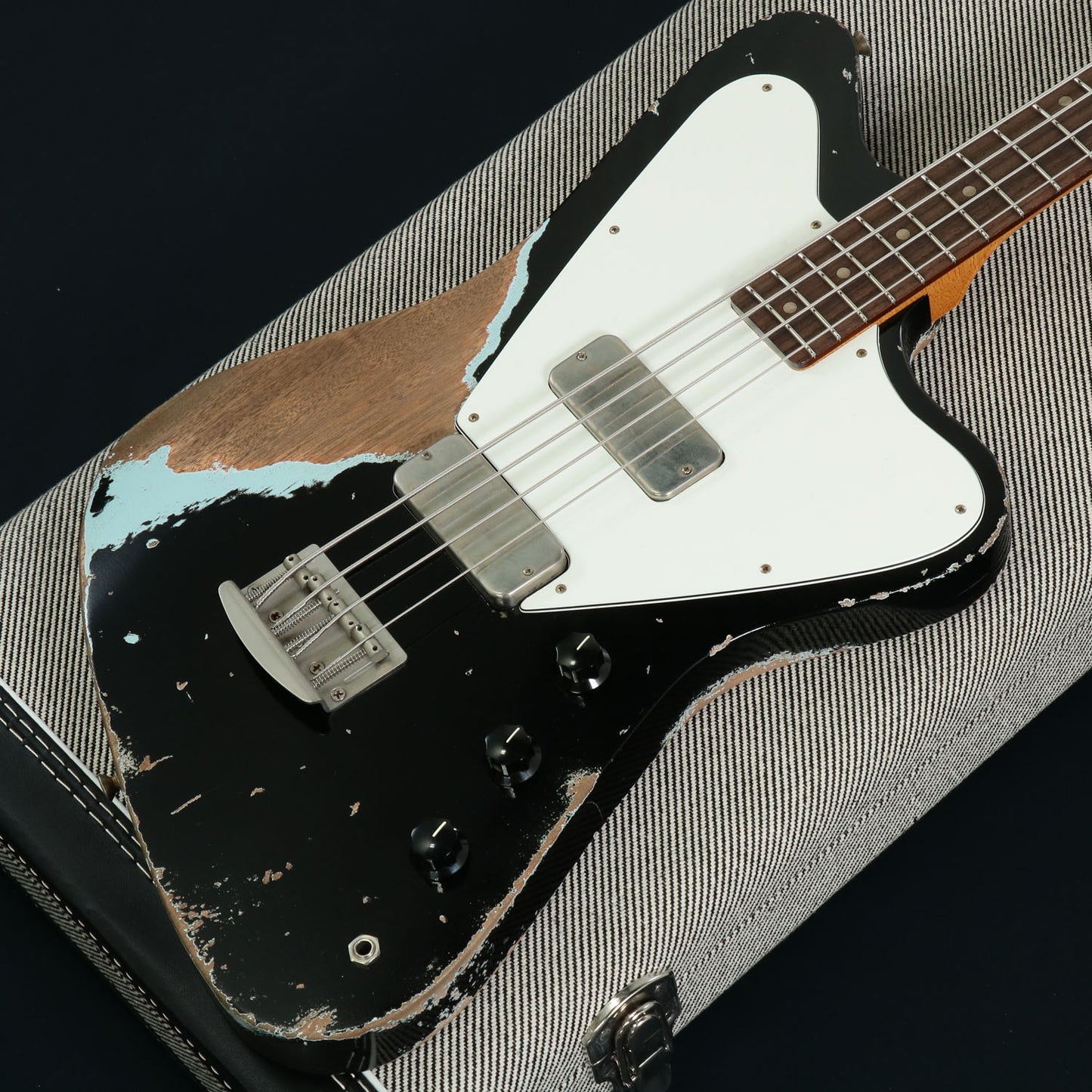 [SN FM2206001] USED FANO / Alt de Facto PX4 Black Over Blue Boy Medium Relic [3.64kg] FANO Electric Bass [08]