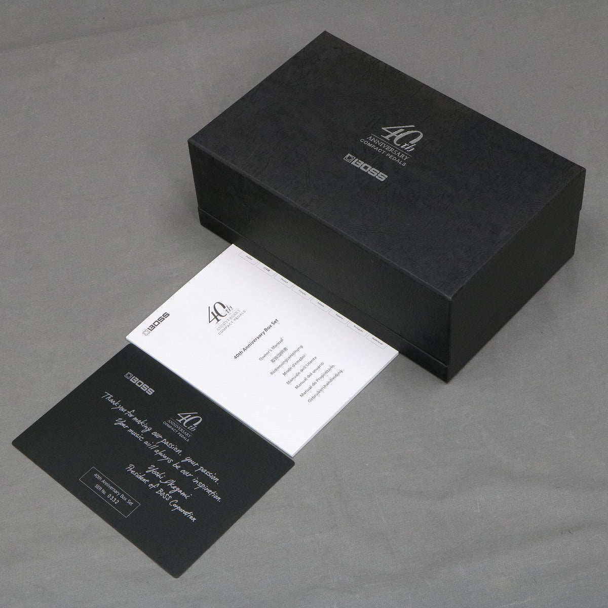 [SN 0332] USED BOSS / BOX40 40th Anniversary BOX SET [03]