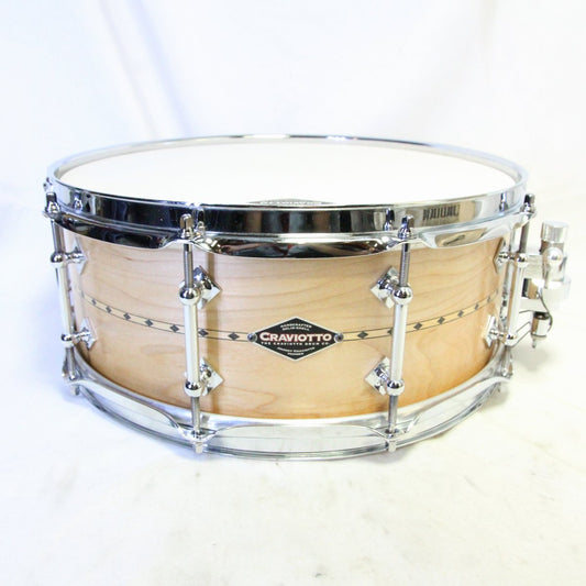 USED CRAVIOTTO / Custom Shop Snare Drums Solid Maple 14×5.5 Craviotto Veneer Maple [08]