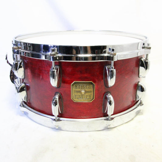 USED GRETSCH / G-4155 14x6.5 USA Custom #Wainut Gretsch Snare Drum [08]