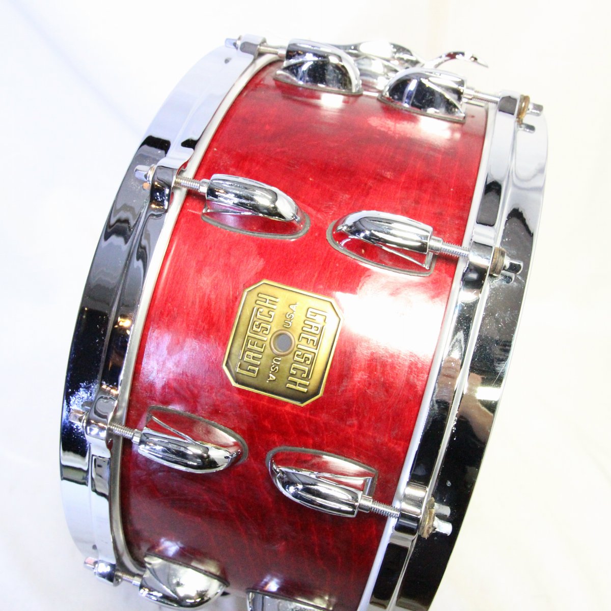 USED GRETSCH / G-4155 14x6.5 USA Custom #Wainut Gretsch Snare Drum [08]
