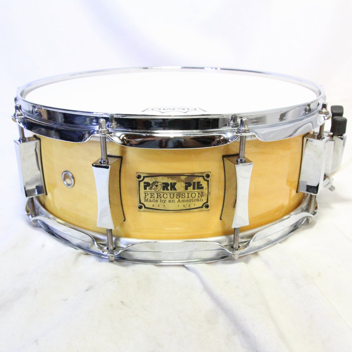 USED PORK PIE / MAPLE 14x5 SNARE DRUM Pork Pie Maple Snare Drum [08]
