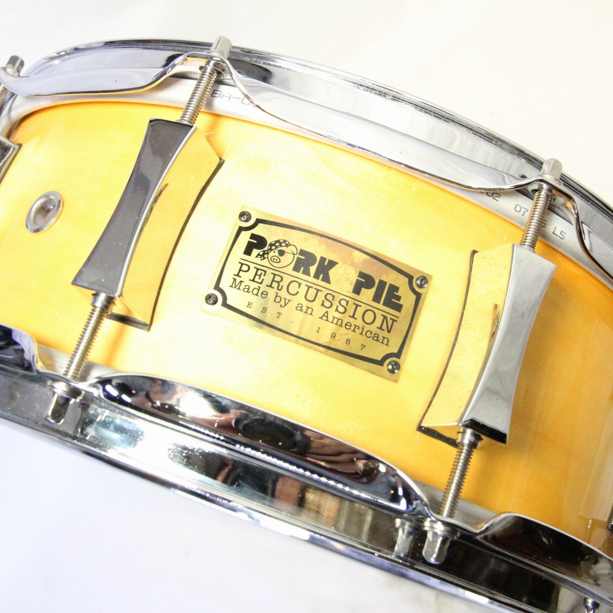USED PORK PIE / MAPLE 14x5 SNARE DRUM Pork Pie Maple Snare Drum [08]