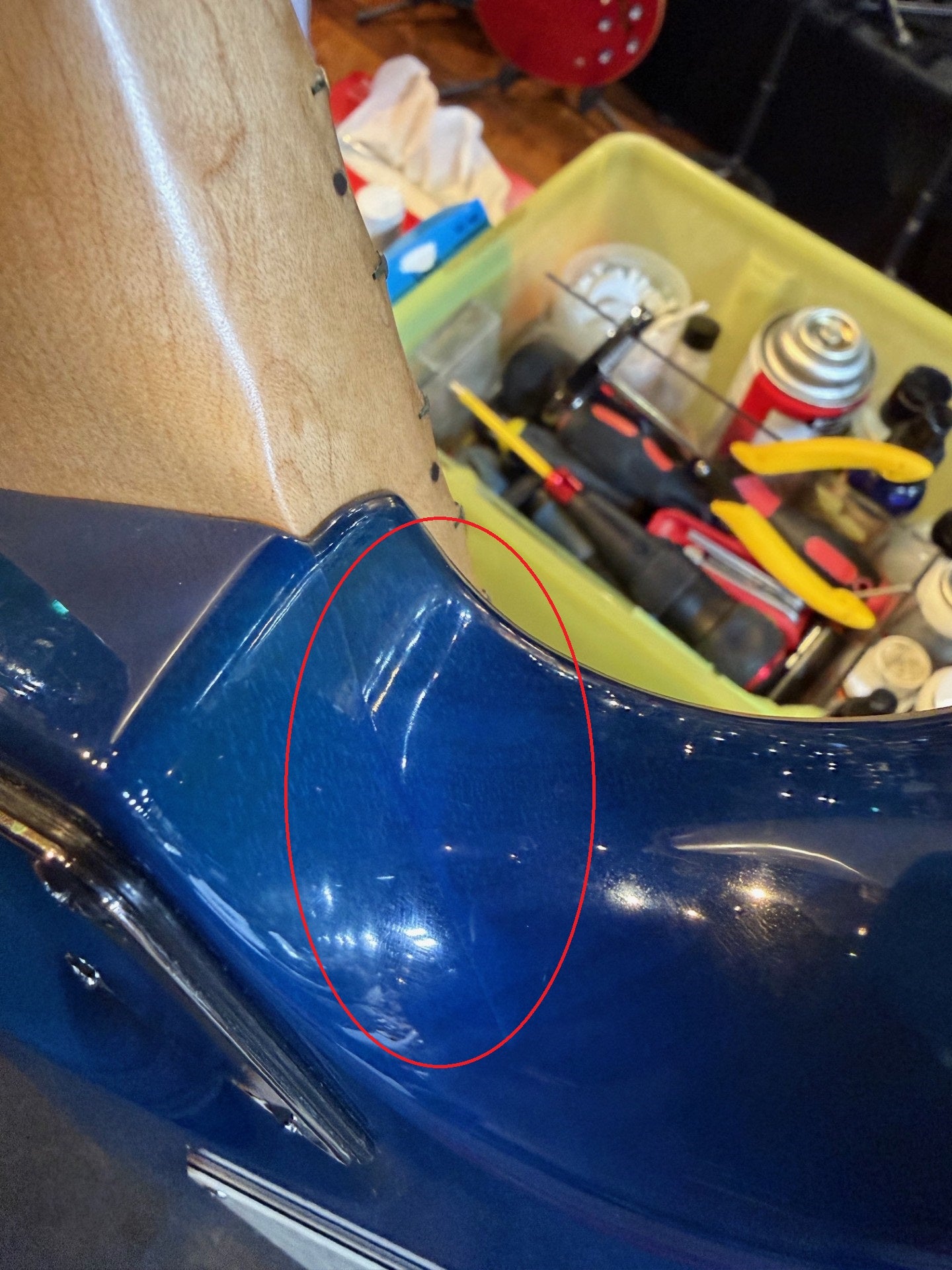 [SN 02019] USED JAMES TYLER / Studio Elite Full-Option QMT Transparent Blue 2002 [05]