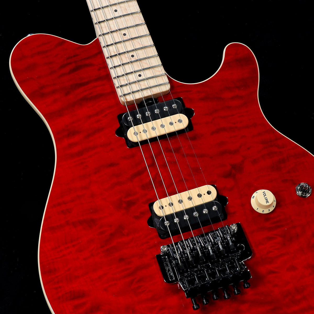 Music Man / KID Limited AXIS Trans Red Quilted Maple Top Matching