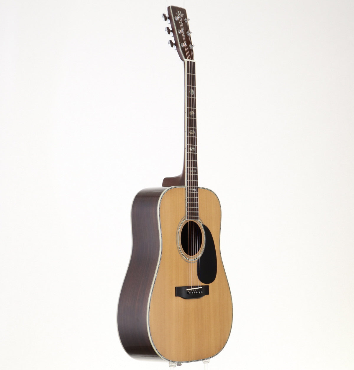 ギター MORRIS W-50 スプルーストップ ヘキサゴンインレイ 3ピースバック