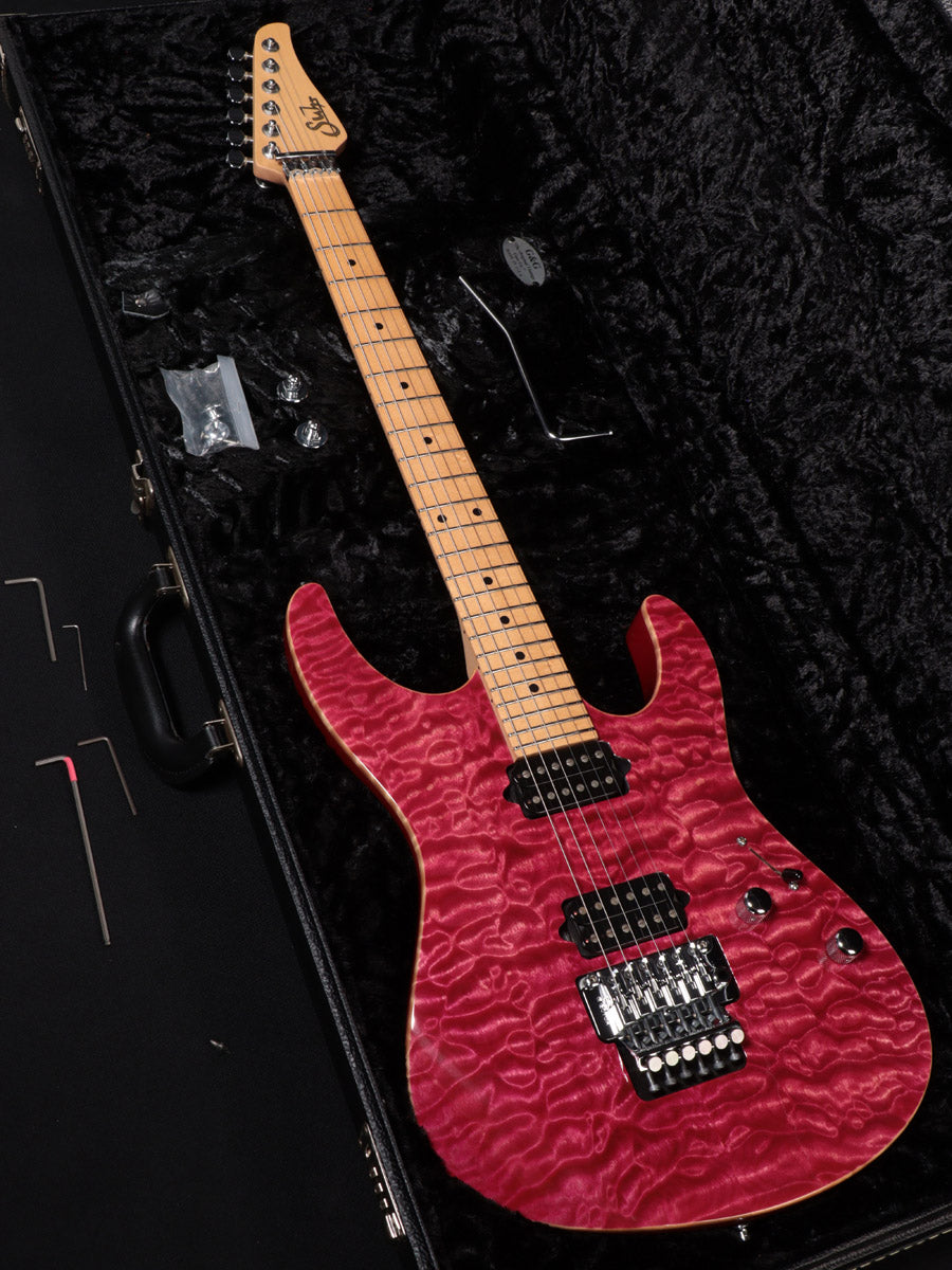 Suhr / Modern Quilt Maple Top HH Magenta Pink Stain – Ishibashi