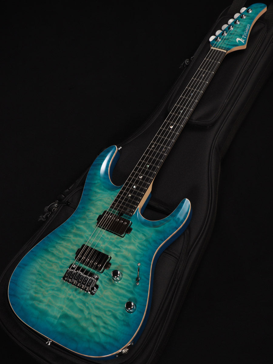 T's Guitars / DST-Pro24 Carved Quilt Centura Blue – Ishibashi