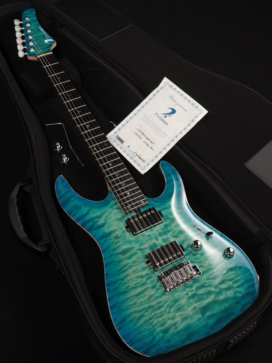 T's Guitars / DST-Pro24 Carved Quilt Centura Blue – Ishibashi