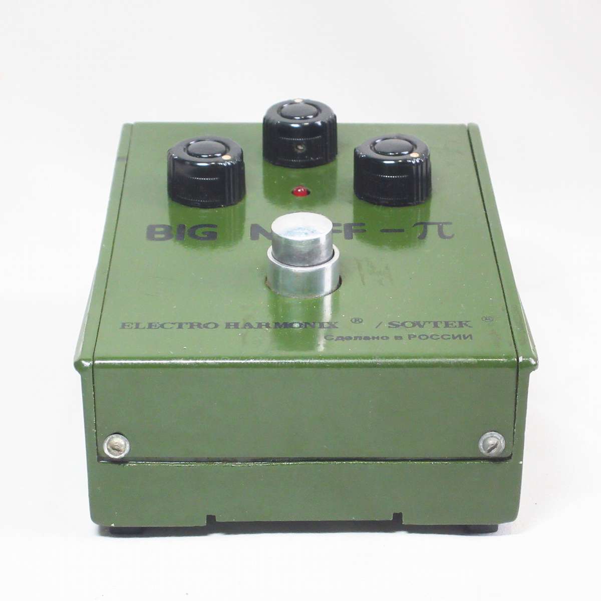 SOVTEK / Big Muff Pi V7C SOVTEK Army Green Bubble Font & Tall