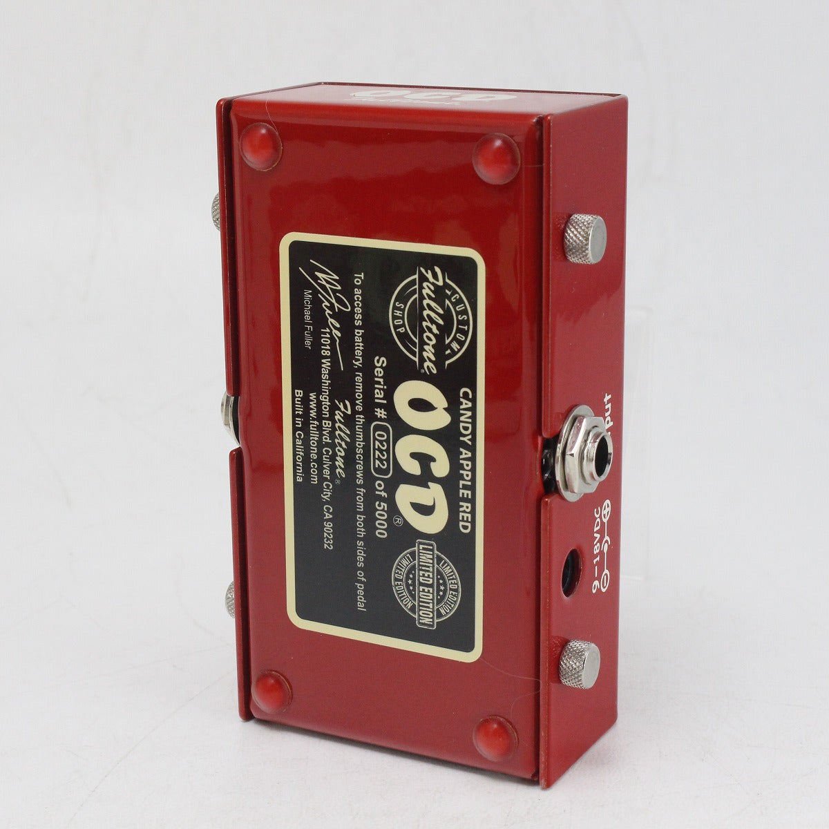 ギター Fulltone OCD Candy Apple Red Fulltone Custom Shop Candy Apple Red OCD | Blue Guitars Online Store