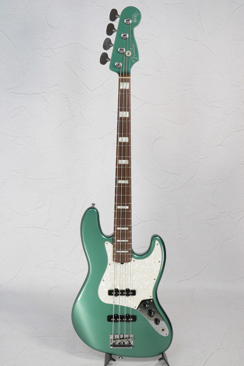 Fender USA / Adam Clayton Jazz Bass RWFB Sherwood Green Metallic