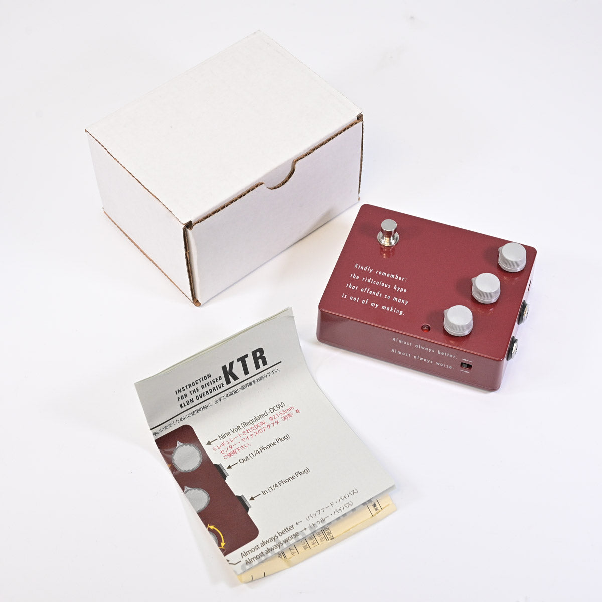 KLON KTR Ver.2 美品 Klon / KTR V2 Current Model Overdrive – Ishibashi Music Corporation.