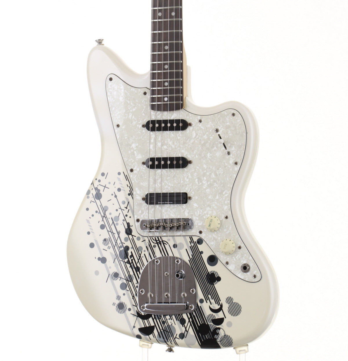 SQUIER / Mami Jazzmaster Stratomaster Pearl White SCANDAL