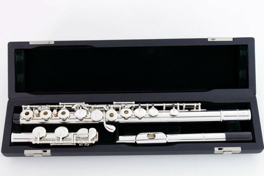 [SN 45298] USED Pearl / PF-525 RE Ring Key Flute [09]
