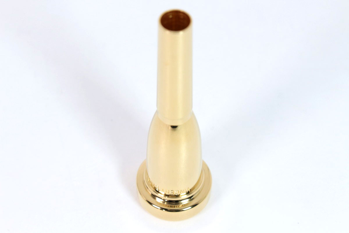 USED BACH / MEGA TONE 10-1/2DW GP trumpet mouthpiece MEGA TONE gold plated finish [09]