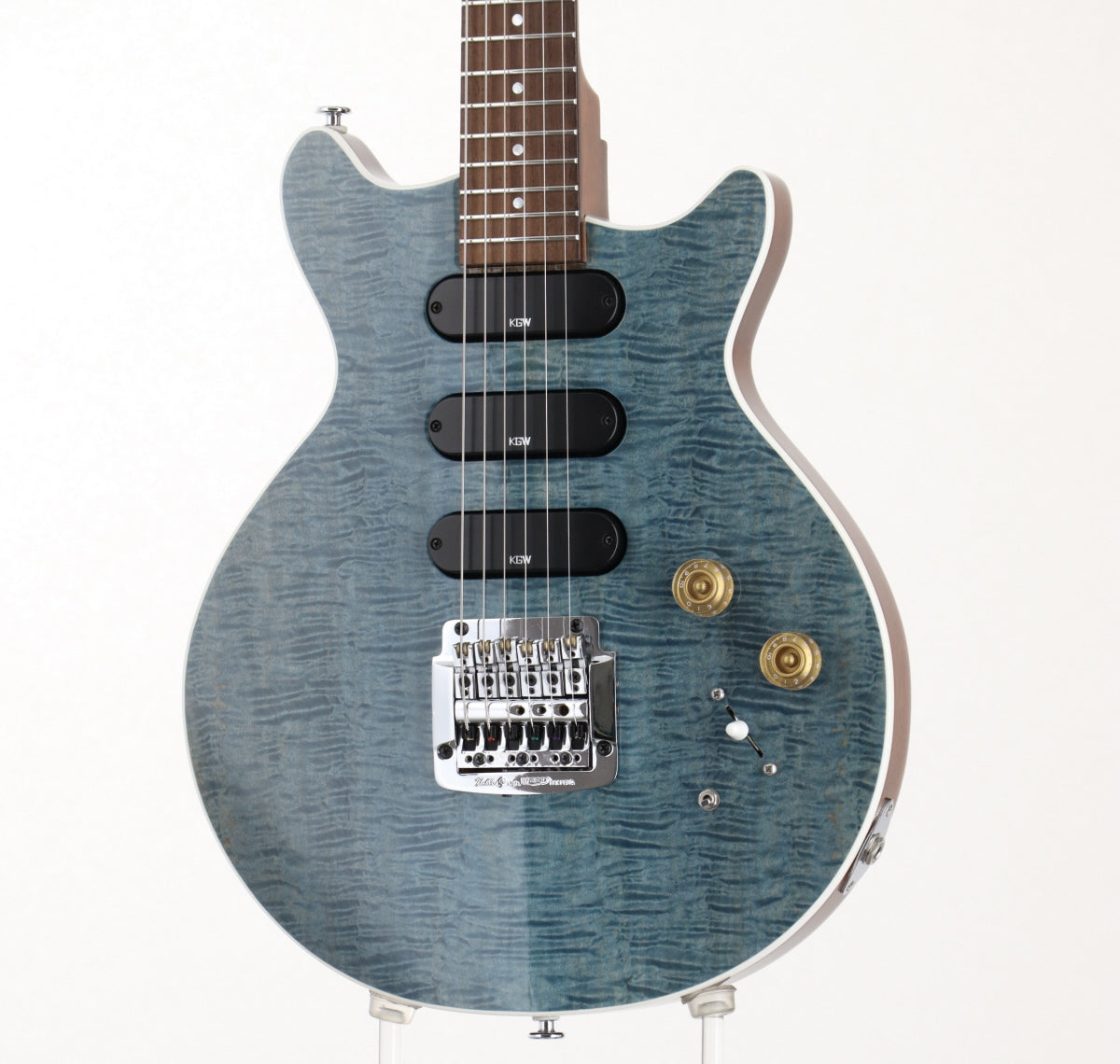 [SN T0021] USED Kz Guitar Works / Kz One Solid 3S11 Kahler See-through Blue [09]