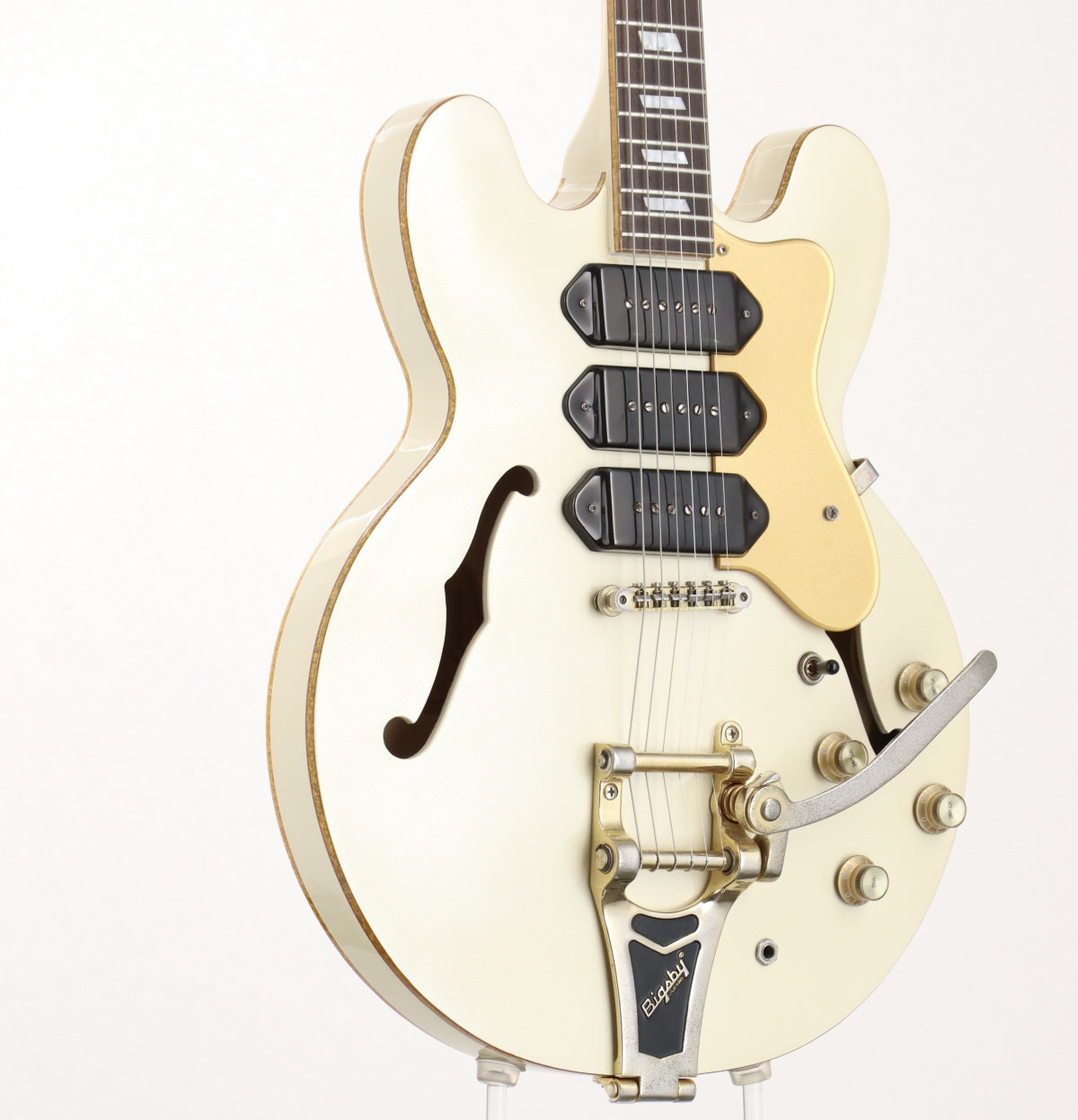 [SN 11061501690] USED Epiphone / Limited Riviera Custom P93 Royale White Pearl 2011 [09]