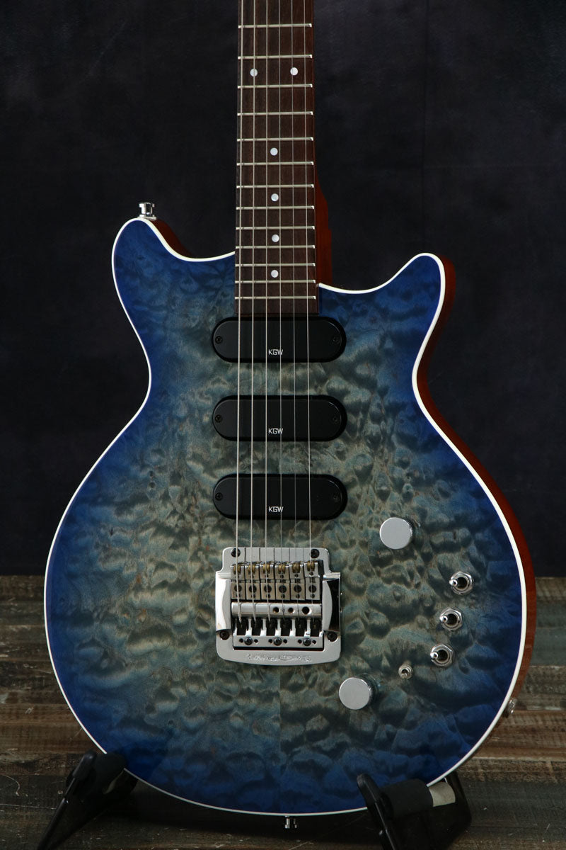 [SN T0032] USED KZ Guitar Works / KZ One Semi-Hollow Kahler Blue Burst [03]