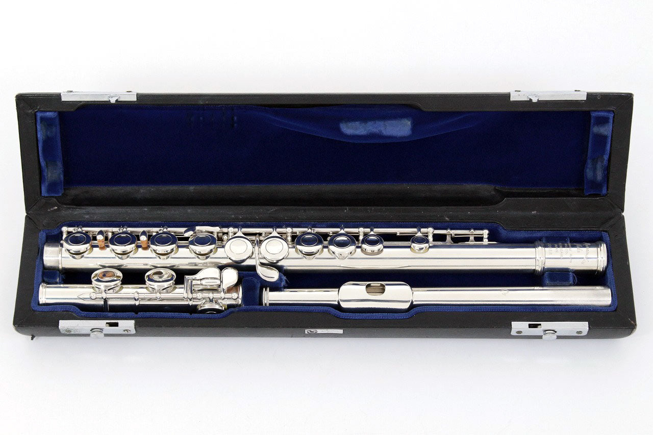 [SN 22858] USED MURAMATSU / All silver flute STANDARD CC, all tampos replaced [09]
