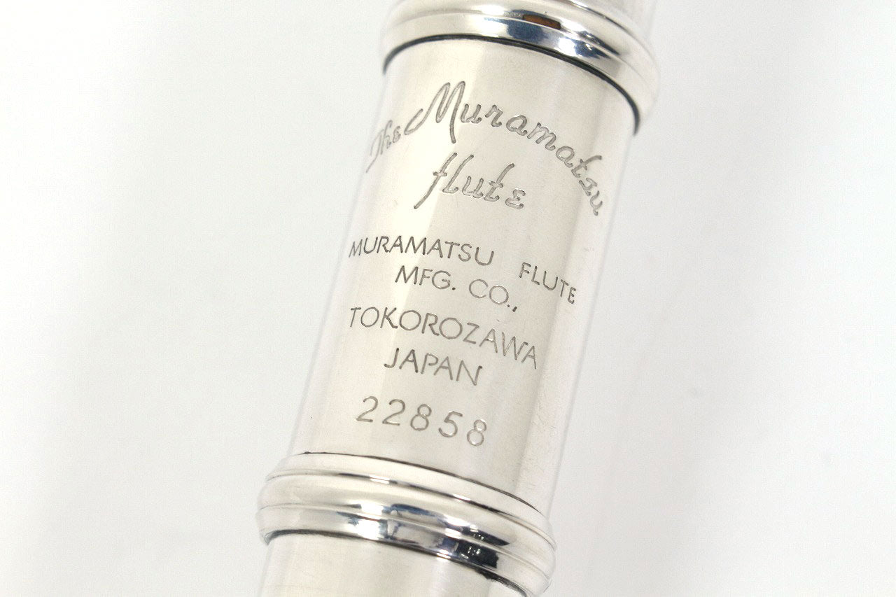 [SN 22858] USED MURAMATSU / All silver flute STANDARD CC, all tampos  replaced [09]