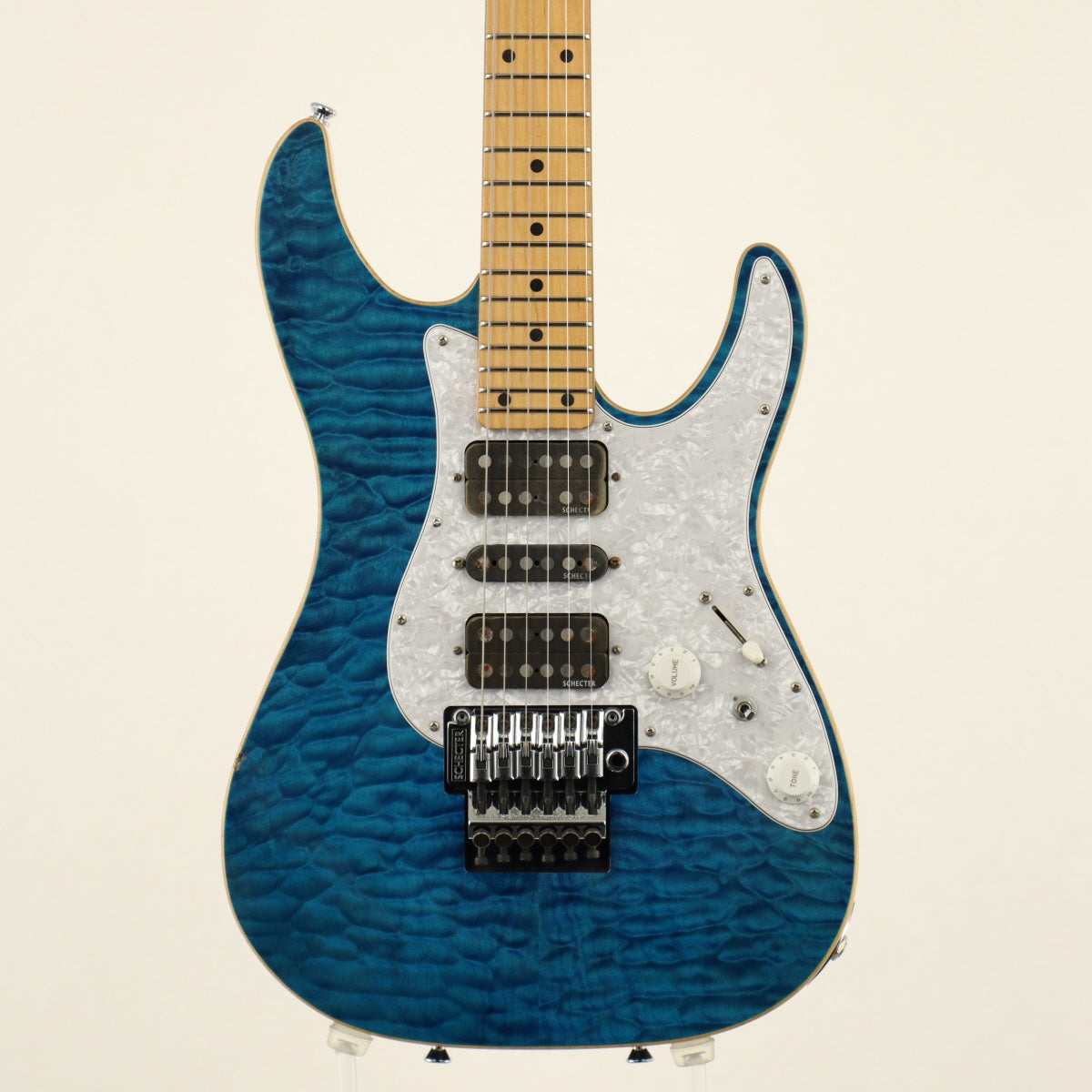 [SN SAKC08026] USED Schecter / SD-II-24-AS See Thru Blue [11]