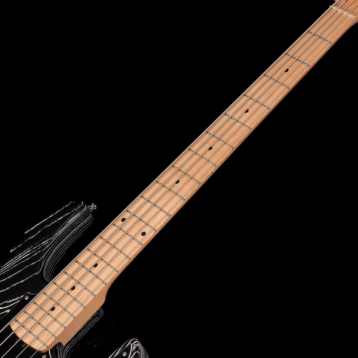[SN E8521192] USED ESP / AMAZE-AS-SL5 Driftwood Black w/White Filler [5-string bass / 4.42kg] [08]