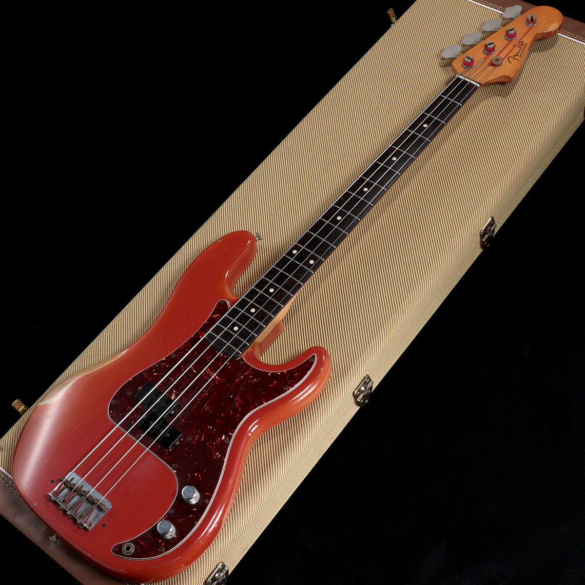 [SN R35138] USED FENDER CUSTOM SHOP / Pino Palladino Signature Precision Bass Relic Fiesta Red over Desert Sand [05]