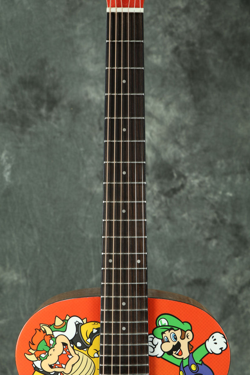 USED ARIA / ARIA-151SM SUPER MARIO Mini Acoustic Guitar Body Mini Guitar Acoustic Guitar Aria Folk Guitar [05]